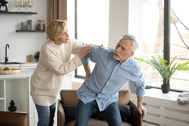 Patient with back pain