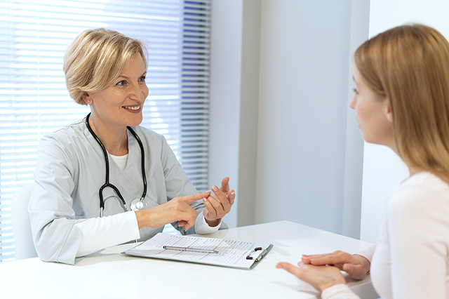 FDoctor and patient