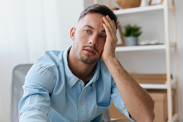 YOung Man depressed