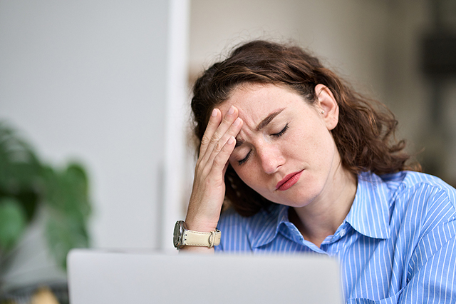 Stressed woman