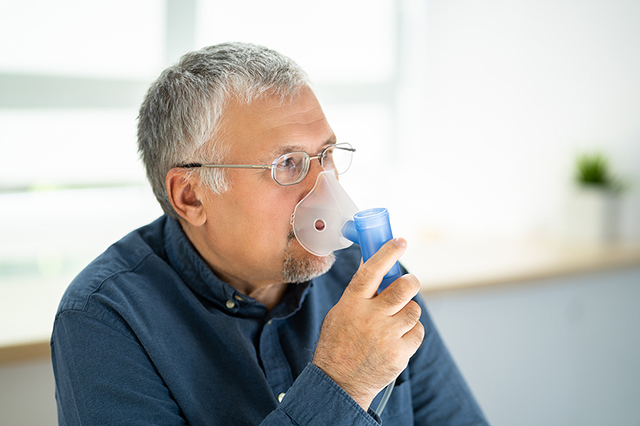 Patient with Inhaler